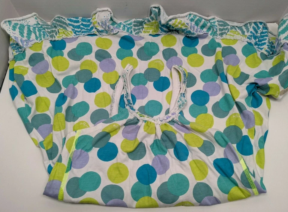 Vestido Solero Playa Tropical Naartjie Niñas Talla 8 Blanco Azul Verde Verano 2013 Foto 2 de 4