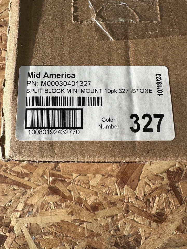 Mid America Recessed Split Block Mini Mount M00030401327 Stone Color # 327 - Image 4 of 4