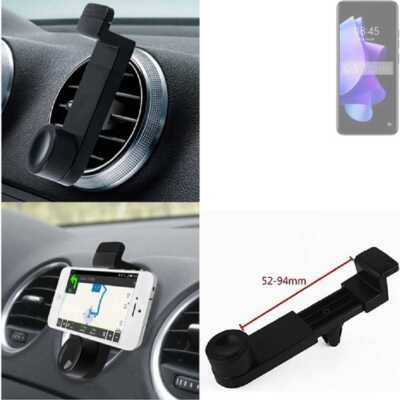 Lüftungshalterung für Tecno Pop 7 Universal Auto Halterung KFZ schwarz Lüftun