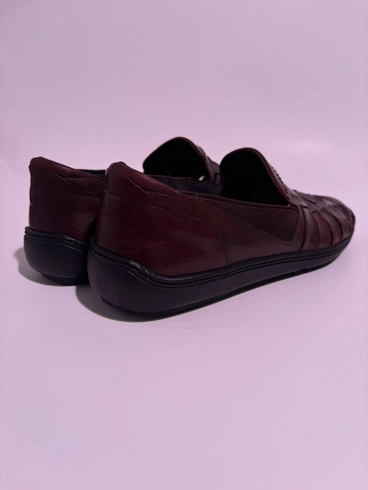 Cole Haan Bragano Woven Leather Slip-On Loafers Mens Italy Size 8.5 - Image 3 of 4