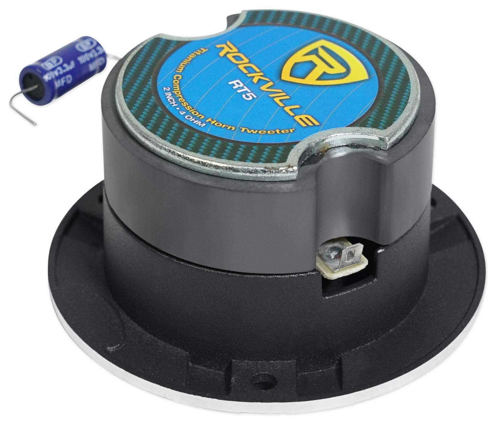 6 Алюминиевые твитеры Rockville RT5 28 CarPro с титановой диафрагмой Kapton VC