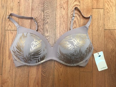 LIVELY Womens Size 34DD Wireless Bra  Orchid  Lined Cups Soft T-Shirt Bra