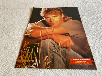 POST.35 MAGAZINE PICTURE/POSTER 11X8'' R. DEAN ANDERSON : MACGYVER