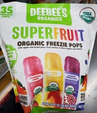 Deebee  s Organics Super Fruit Organic Freezie Pops Assorted Flavors, 35 Pops 