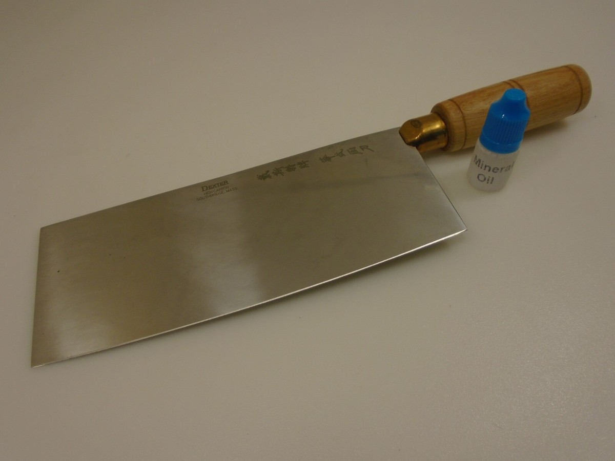 Dexter USA HI CARBON Chinese Chef Cooks Knife Wood Handle