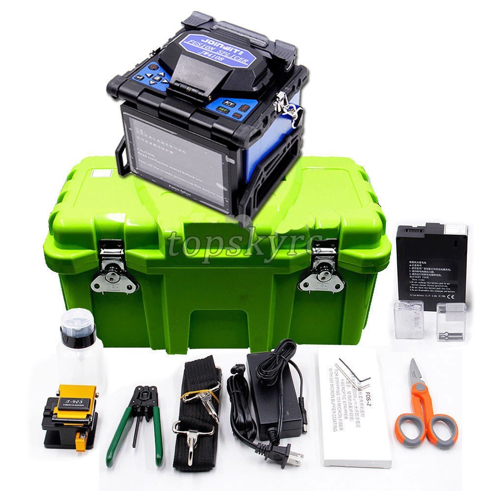 Fiber Optic Splicing Machine FTTH Fusion Splicer Kit
