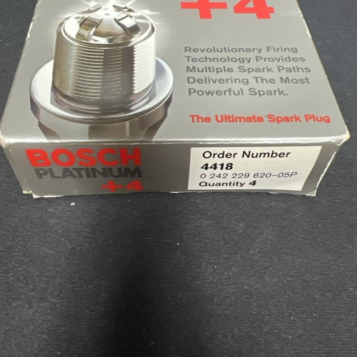 Bosch Platinum +4 spark plugs 4418. - Pack Of 4 - Picture 2 of 4