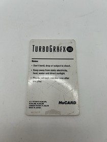 TurboGrafx-16 HuCard China Warrior HuCard Only Tested Working