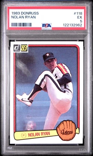 1983 Donruss - Nolan Ryan #118 Graded PSA 5
