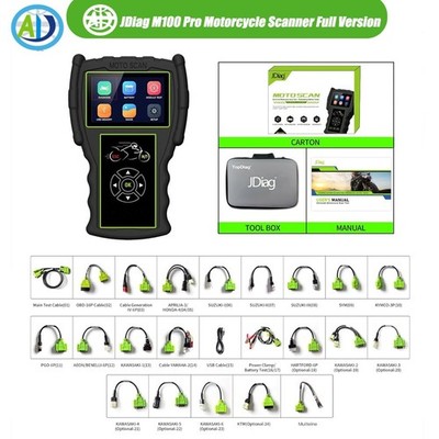 JDiag M100 Pro Motorcycle Diagnostic OBD2 Scanner Scan Reader Tool Full Version