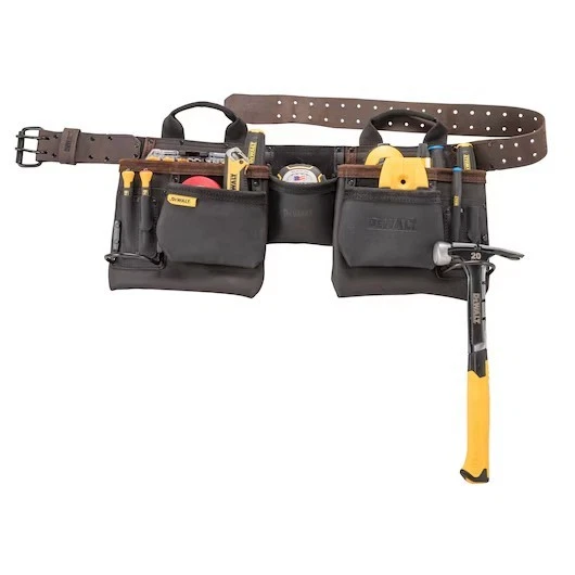 DeWalt DWST550112 Leather Tool Rig Apron 11-Pockets - Image 2 of 4