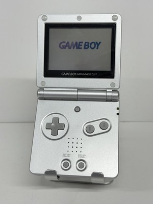 Nintendo Gameboy Advance GBA SP Handheld Spielkonsole Silber Konsole AGS-001