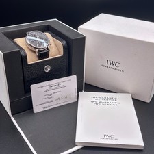 IWC Portofino Chronograph Men's Black Watch IW391008 Full Set - Excellent Cond! 2