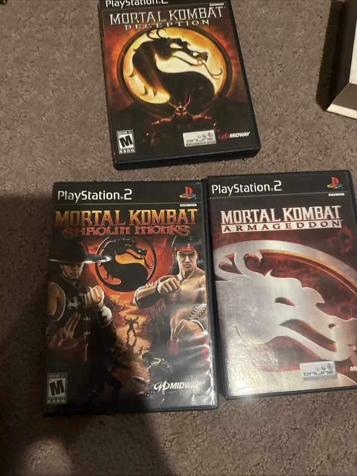 Mortal Kombat Kollection (Sony PlayStation 2, 2008) PS2 Complete Bundle Set - Image 2 of 4