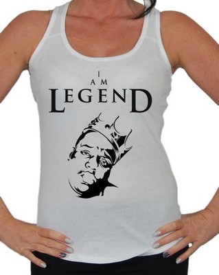 I am Legend Notorious Tank Top Rap Hip Hop Hardcore Musik Big West East Coast 