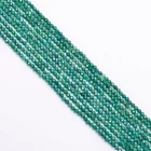 Natural Green Sillimanite Stone Round Micro Faceted Beads 2.5-3mm Strand 12.5"