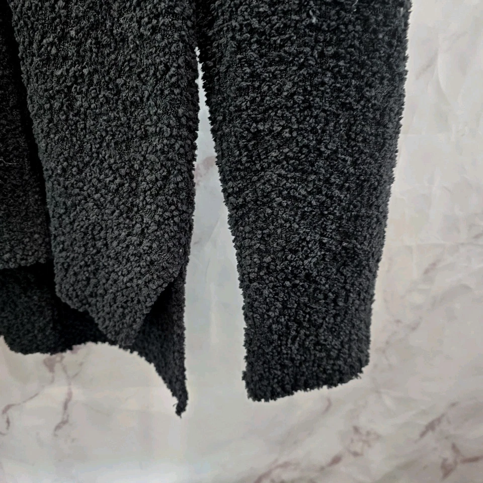 Suéter Anthropologie Mujer Grande Negro Chenilla Slouchy Cuello en V Santuario  Foto 4 de 4