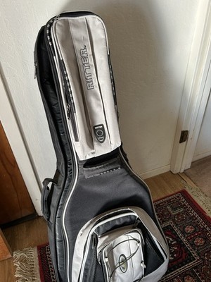 Ritter Acoustic Guitar Gig Bag Soft Case Nylon, Black/Gray, Single