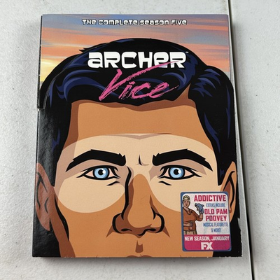 #ad #ad Archer Vice Season 5 Blu ray 2014 FX Complete Animated Series W SLIPCOVER $29.99