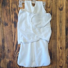 Halo SleepSack Swaddle White, Small 3-6 Months