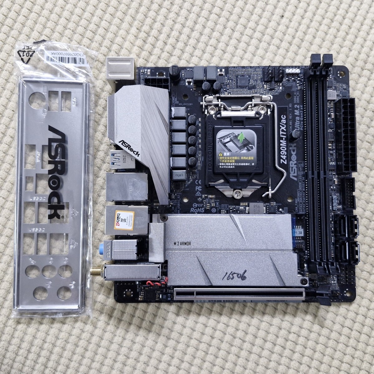 ASRock Z490M-ITX/AC: LGA1200 Z490 DDR4 Dual LAN Mini-ITX Motherboard