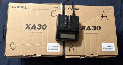 Canon XA30 Professional HD Video Camera Recorder, In Box W/ Extras- Two 4 Sale