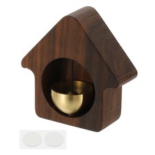 1 Set Shopkeepers Bell, Wood Door Chime Hanging Door Bell, Brown, House