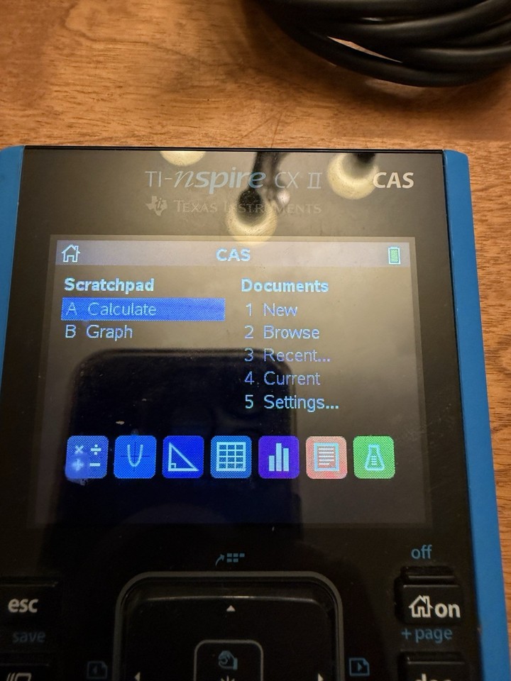 Texas Instruments TI-Nspire CX II CAS Graphing Calculator Backlight LCD ...