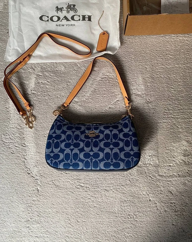 Sac à main Coach Teri - bag épaules en toile | bleu - Photo 2/4