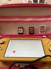 Nintendo Switch Lite Yellow With Games Please Read the Description 