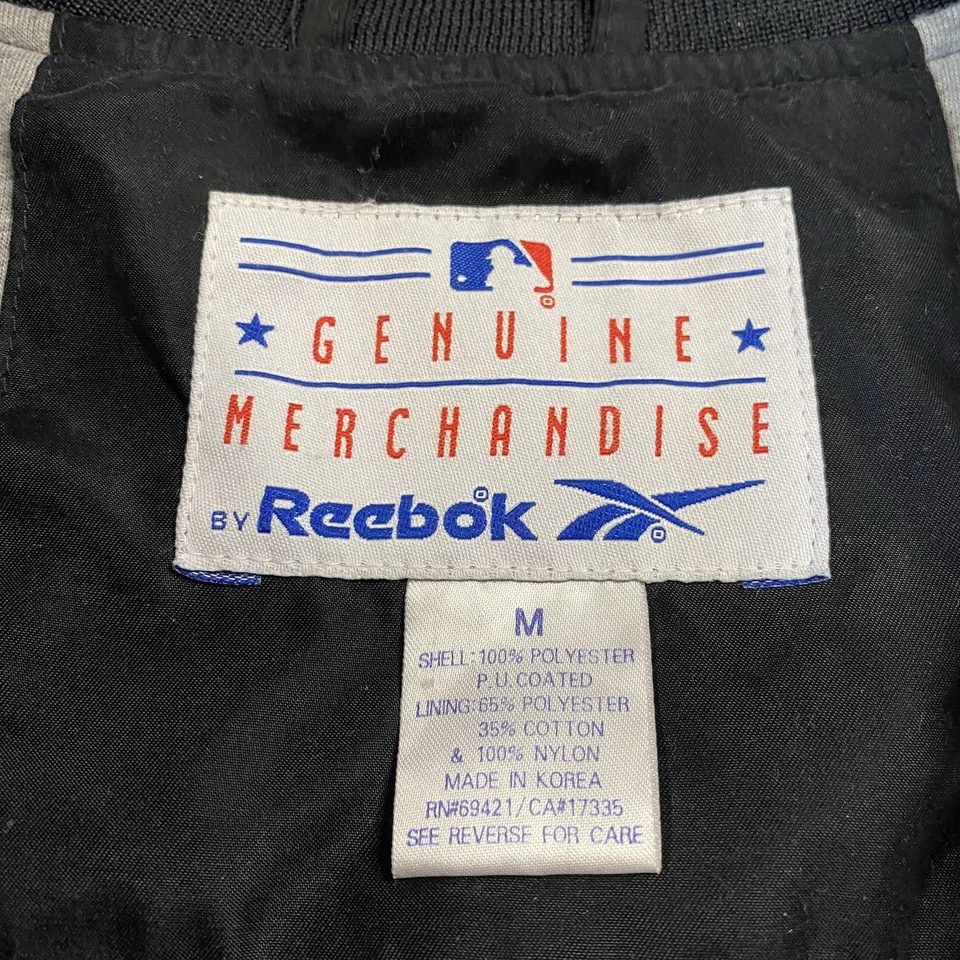 Винтажная куртка Reebok MLB Arizona Diamondbacks M черная кремовая Varsity Bomber 90-е - Изображение 4 из 4