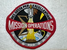 NASA Space Shuttle Patch- Mission Operations