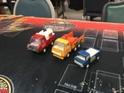 Lot Of 3 Vintage Small Trucks. 1 buddy L, 1Tonka, 1 Tootsie toy. Preowned
