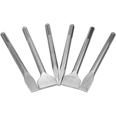 6 Pcs SDS Max Bits Chisel Set Hammer Drill Chisel Set 3/4 inch Masonry Concrete