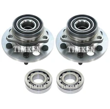 NEW Front and Rear Wheel Bearings & Hubs Kit Timken For K1500 Suburban Yukon 4WD