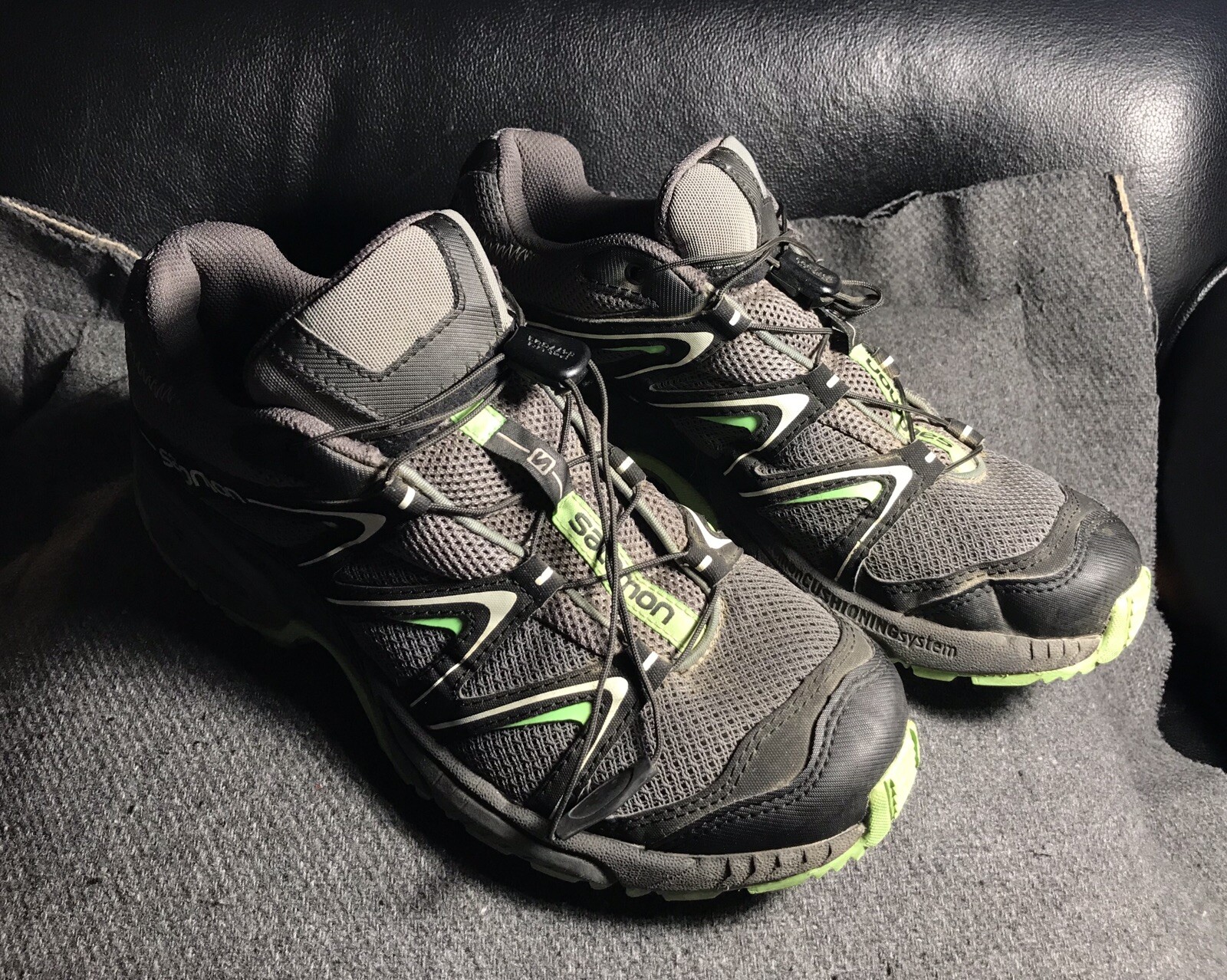 Scarpe Salomon da trekking trail running Contagrip lacci rapidi taglia US 8 EUR 40