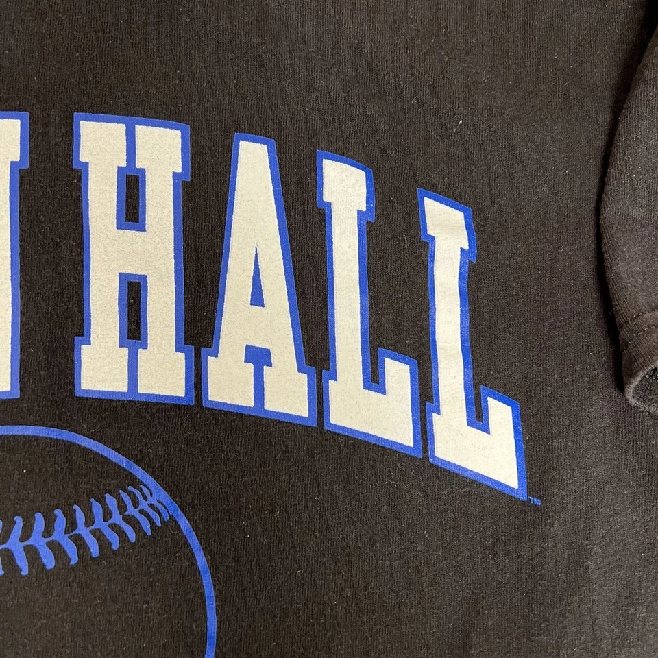 Seton Hall Pirates Shirt Mens Medium Black Baseball Short Sleeve Champion - Image 4 of 4