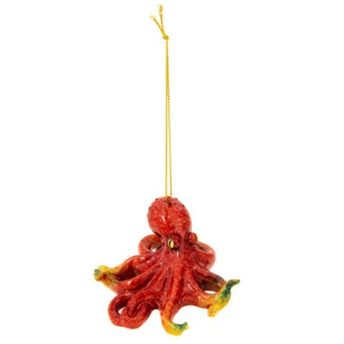 Adorno colgante de pulpo rojo resina de 3,75 - Imagen 2 de 7