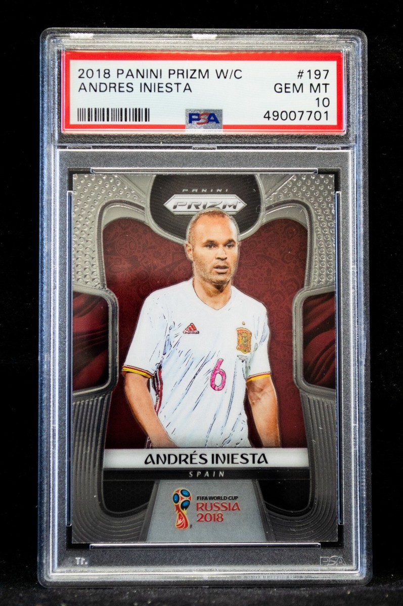 2018 Panini Prizm World Cup Andres Iniesta #197 PSA 10 Spain