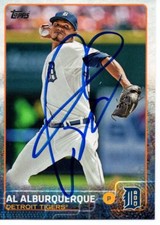 Al Alburquerque Detroit Tigers 2015 Topps Signed Card
