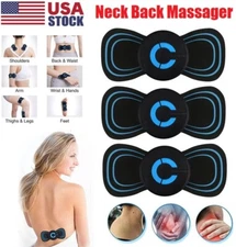 1/2/3pcs Mini Electric Neck Back Massager Relief Pain EMS Cervical Massage Patch