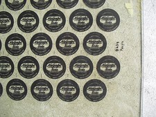 Rare 1950s NuGrape Soda Bottle Cap Factory Glass Printing Plate 