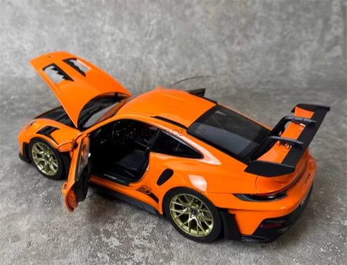 1:18 para NOREV para Porsche para 911 para 992 para GT3 para RS Naranja Rojo Oro Ruedas - Imagen 5 de 12