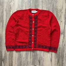 Vintage 70s Pendleton Wool Women's Cardigan Sweater Size Medium
