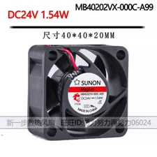 For Sunon MB40202VX-000C-A99 4cm 4020 DC 24V 1.54W Inverter recorder cooling fan