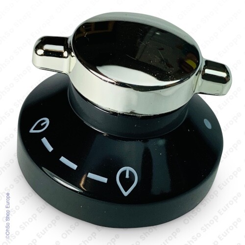 for Stoves New Home Gas Hob Knob Chrome & Black Switch Dial Cooker Oven