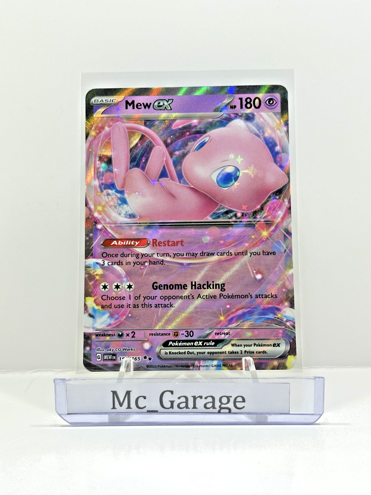 Mew EX 151/165 Scarlet & Violet 151 Double Rare Pokemon TCG Mint NM Pack Fresh