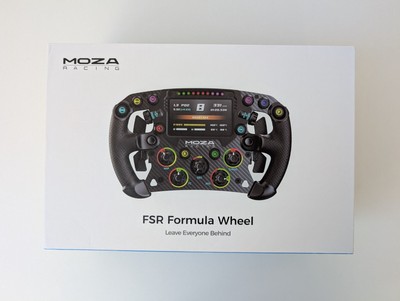 280mm/11'' MOZA Racing FSR Formula Wheel Steering w/ Quick Release&4.3'' Dash