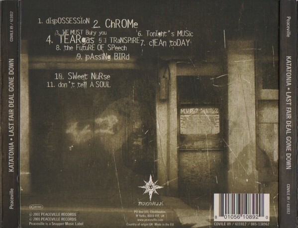 Last Fair Deal Gone Down by Katatonia (CD Digipak) Good Ships 1st