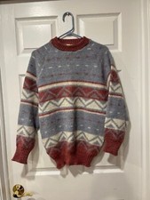 Vintage 100 Wool Sweater Icelandic Medium